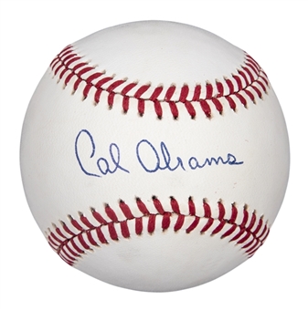 Cal Abrams Single Signed ONL Giamatti Baseball (Finest Sports Collectibles)